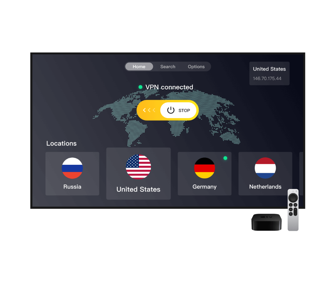 Apple TV client interface screenshot